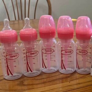 Dr. Brown's Pink Baby Bottle Set - Pack of 5